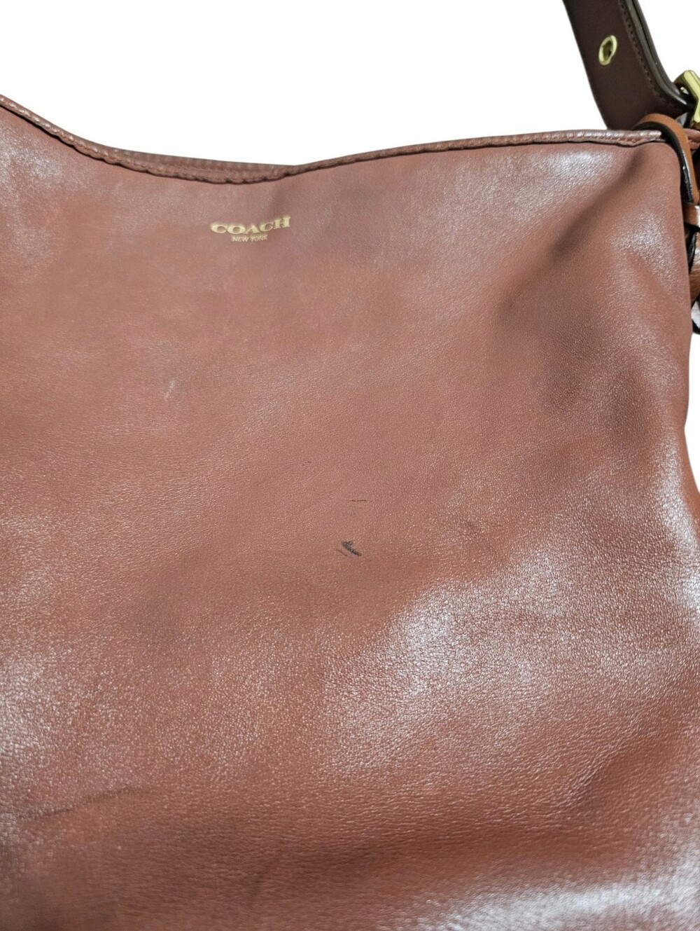 COACH Legacy Tassel Duffle 19889 Leather Brown Shoulder/Crossbody Bag - Picture 2 of 12
